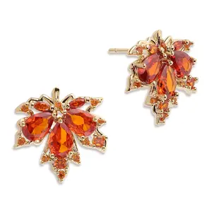 Jean Beau Pearl Flower Leaf Stud Earrings for Women Statement Cluster CZ Pearls Earring Gold Plated Sterling Silver Wedding Prom Birthday Fashion Jewelry Gift