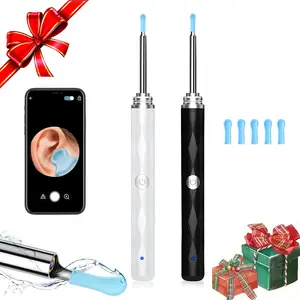 Visual Ear Spoon, Earwax Removal - Earwax Removal Tool with Camera - Ear Cleaning Tool with 5 Ear Spoons - Ear Cleaner with Light and Camera, Can Connect to Wifi and Rechargeable, Suitable for All Mobile Phones Ear Cleaner