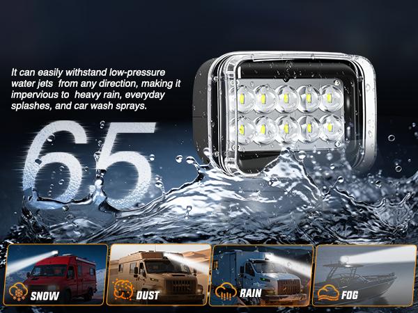 Nilight Magnetic Marine Boat Light Remote Control LED Spotlight 50W 4800LM 12V-24V 360° Rotating for Yachts Truck SUV UTV Tractors Offroad Hunting Search