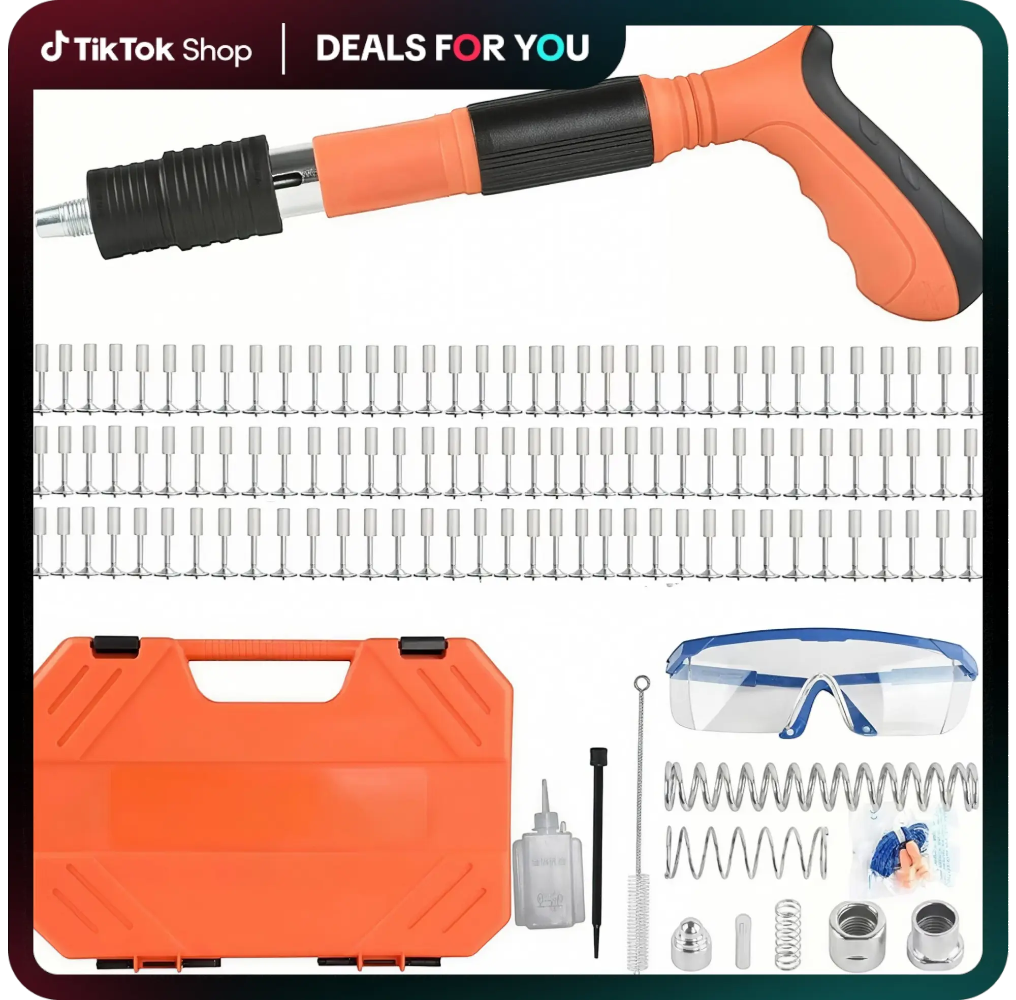 Manual Mini Steel Nail Gun 5 Gears Power Adjustable Wall Nail Guns for Ceiling,Home Decoration, Manual Steel Nails Gun Tool, home furnishings, MiniPor