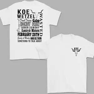 Koe Wetzel Country Music Concert Shirt - Western Graphic Tee for Music Fans, Perfect Nashville Outfit for Koe Wetzel Fans