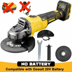 Cordless Angle Grinder, 11000RPM Brushless Motor, Electric Grinder Power Tools Compatible with Dewalt 20V Battery, 4-1/2" Blades for Cutting Griding Polishing-Battery Not Included Brushless Cordless Angle Grinder