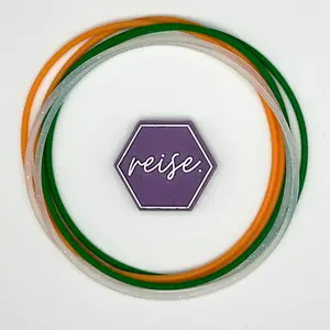 “Lucky in Luxe” / Silicone Stacking Bracelets / Holiday Collection Stack - St. Patrick's Day/ Multi-Colored