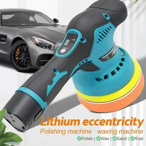 Wireless car polisher, equipped with 2 12V rechargeable batteries, 6inch mini polisher set, suitable for polishing boats and cars, removing scratches, and fine cleaning, can be used as a gift for Thanksgiving and Christmas