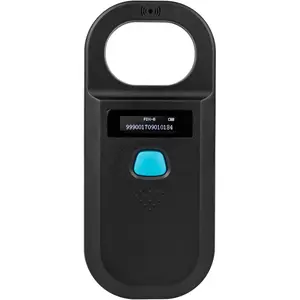 Pet Microchip Scanner Rechargeable RFID EMID  Chip Reader Scanner 134.2kHz 125kHz 15 Digits Pet Chip ID Scanner for Animal/Pets/Pigs/Dogs/Cats (190A)