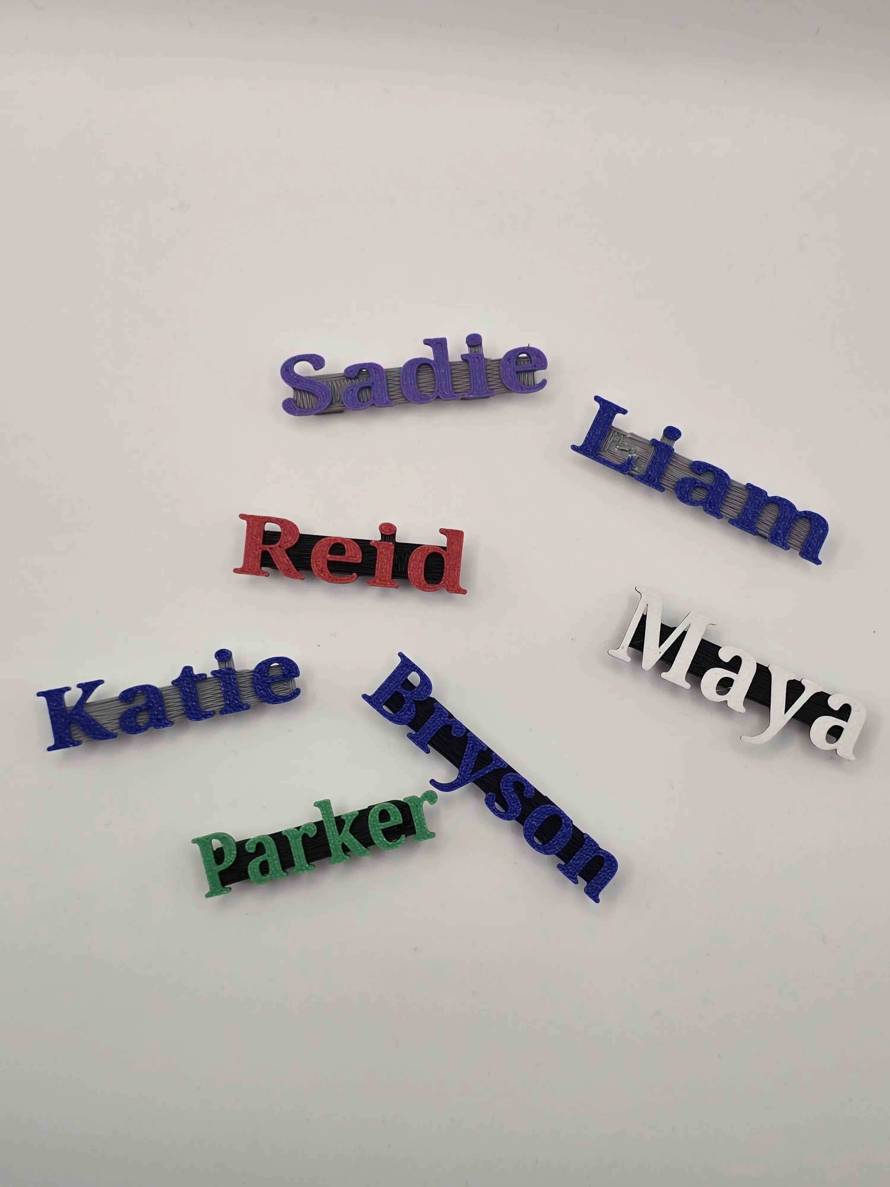 Custom name addon/replacement for the personalized Duggy dugout organizer.
