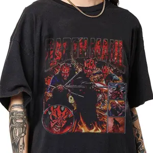 [Sale up to 30%] Darth Maul Vintage Bootleg T-Shirt | Unisex Graphic Tee | Retro Gift for Men & Women