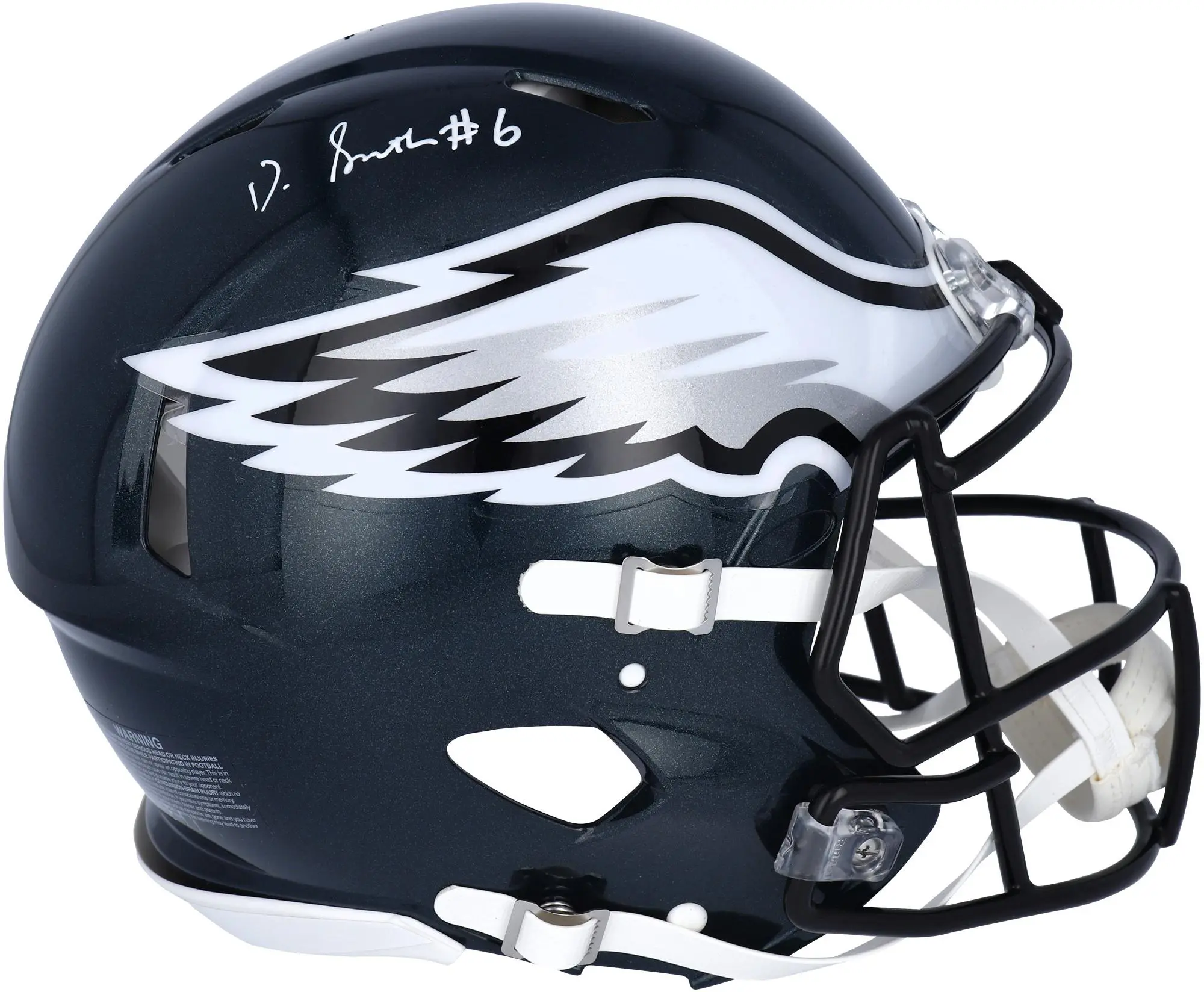 DeVonta Smith Philadelphia Eagles Autographed Riddell Speed Authentic Helmet - Fanatics Authentic Certified