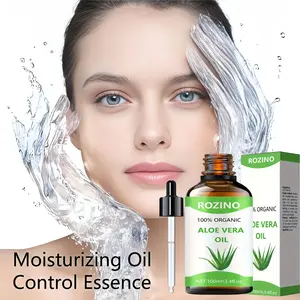 100ml organic aloe vera oil, 100% natural, moisturizing and hydrating, soothing the skin, promoting hair health, suitable for various care scenarios, enhancing beauty and confidence