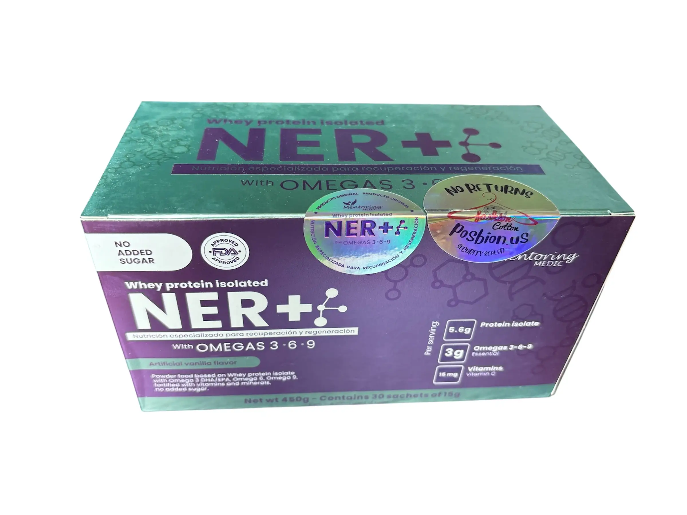 Ner+ protein with omega 3,6,9, Medical protein
