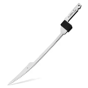 #Summervibes FLISSA Replacement Stiff Blade for Electric Fillet Knife in Polished Stainless Steel, Premium Razor Sharp Blade with Reciprocating Construction for Fishing, Filleting, and Cutting