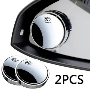 Toyota Trd Chr Corolla Camry Rav4 Yaris Hilux Prius Avenis Car Rearview Mirror, 360° Small Round Adjustable Auto Accessories