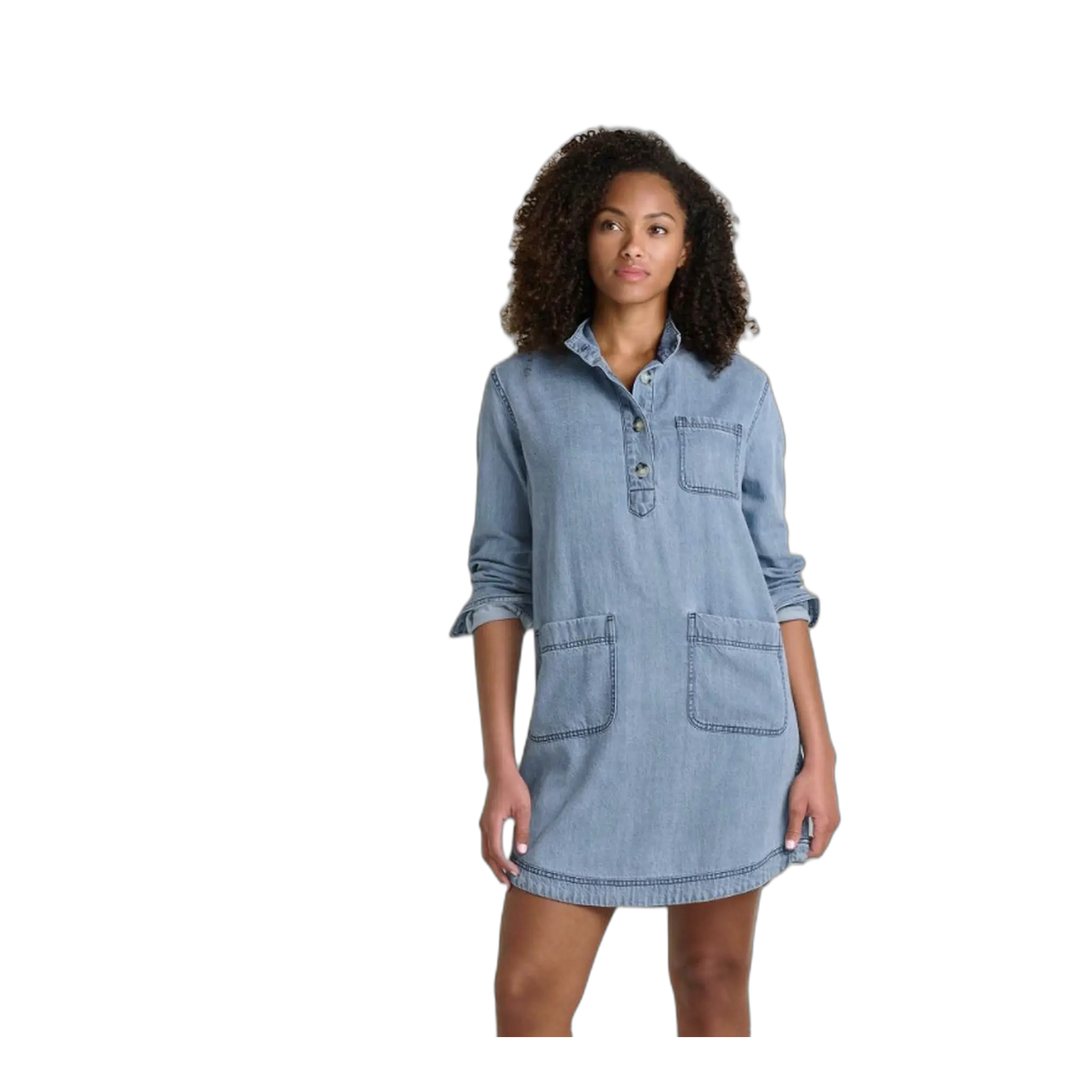 Piñon Soft Denim Popover Dress