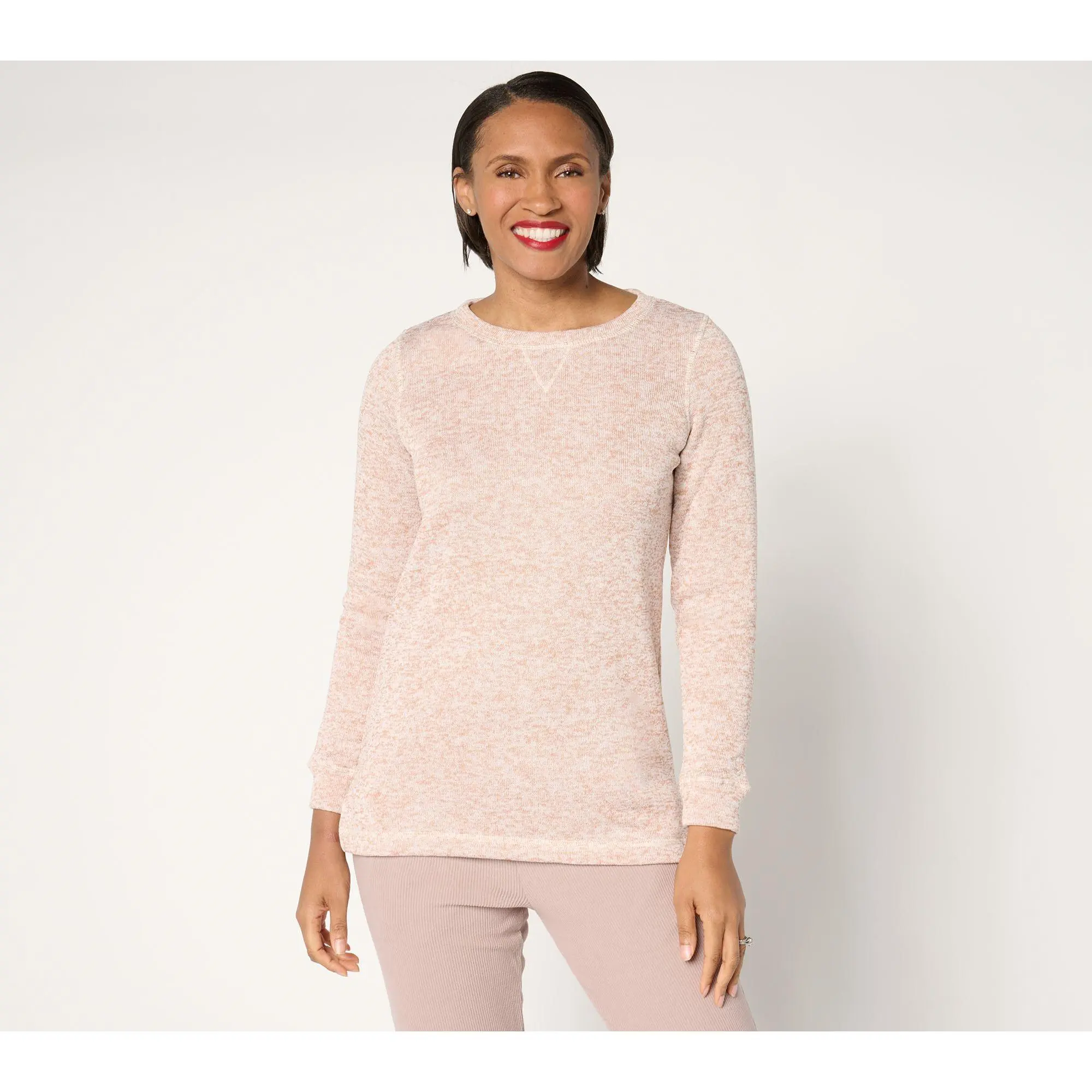 Cuddl Duds Brushed Sweater Crew Neck