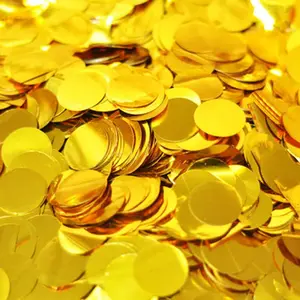 1 Inch 5000PCS Gold Glitter Table Confetti for Wedding Party Decoration or Filled Balloons