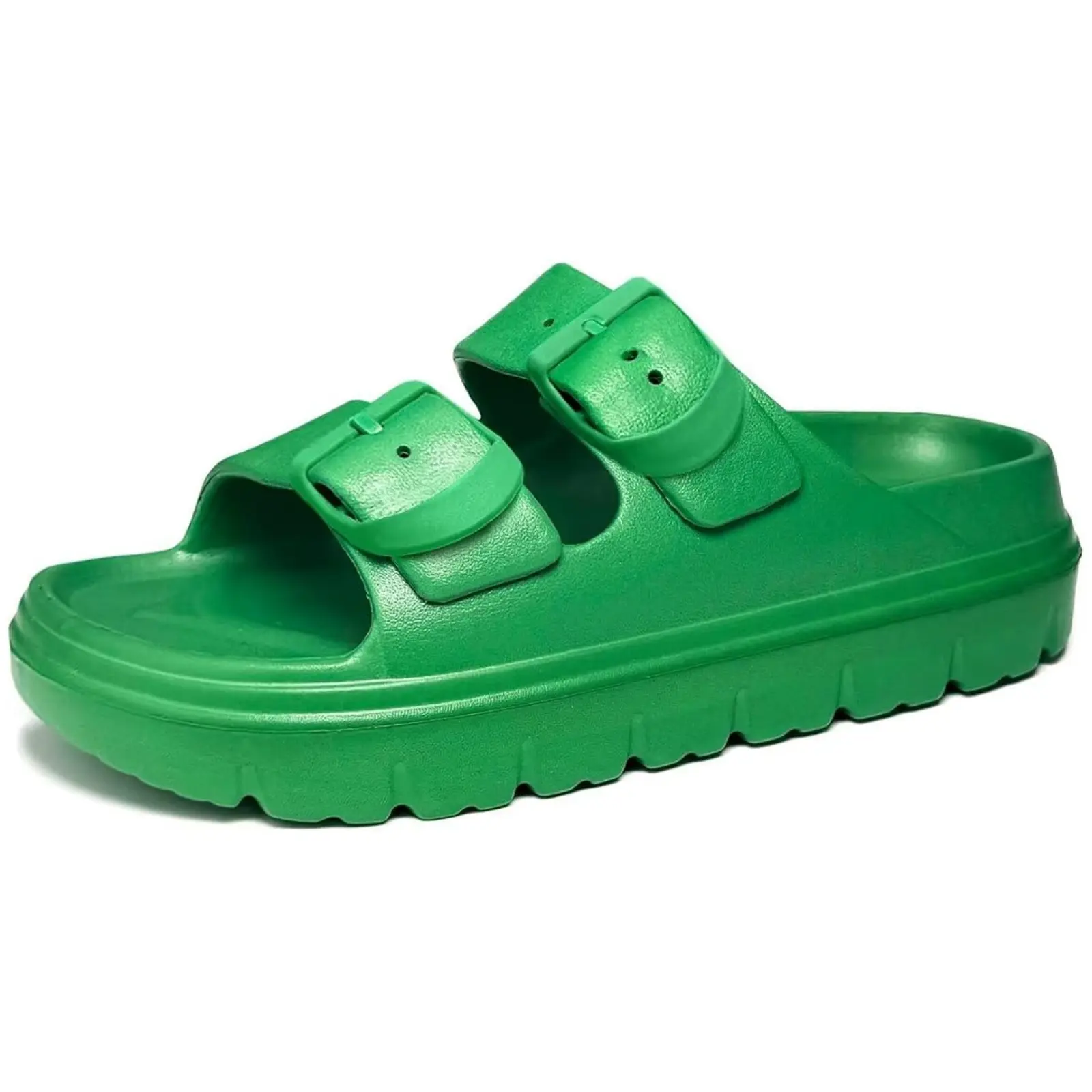 SCE Women's Orthopedic EVA Block Platform Sandals - Arch Support, Adjustable Buckle, Anti-Slip, Casual Trendy, Comfort Lightweight Chunky Cushion Summer Beach Slides, Eva Platform Sandals, Casual Trendy Sandals