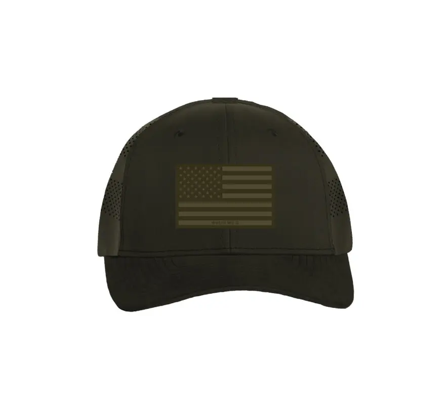 Howitzer Men's Patriot Classic Snapback Hat - Adjustable Mid-Profile 6-Panel Polyester Mesh Cap, Adjustable Snapback Hat
