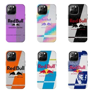 Red Bull Phone Case - The Energy Boost Series - Glitter Sparkle Phone Case - Durable Dual Layer Cover Cover for iPhone 7-17 Pro Max / for Samsung S21-S25 Ultra