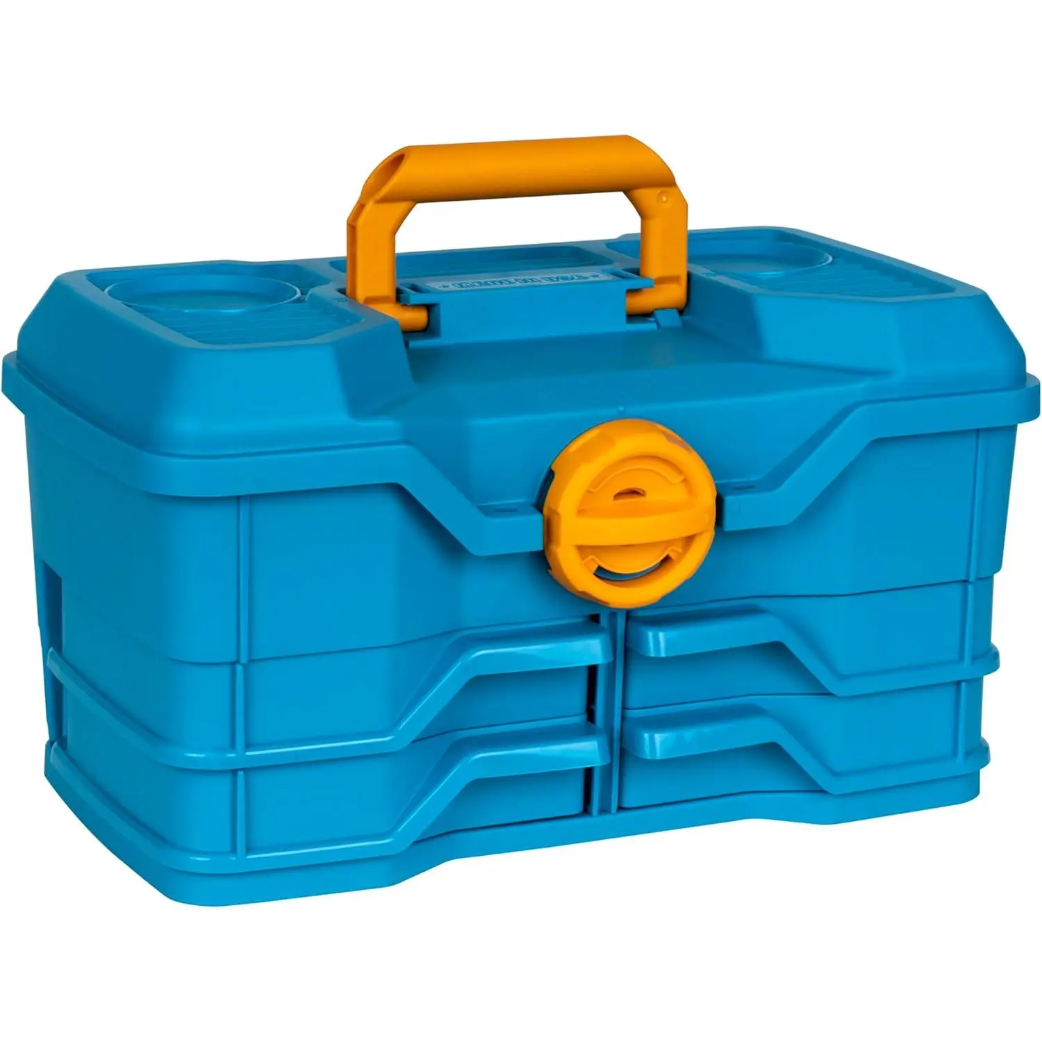 Outdoors 440NGA Next Gen 4/0 Medium Fishing Tackle Box, 4 Pivot Trays, 23 Compartments, Advanced Tackle Storage Organizer, Blue