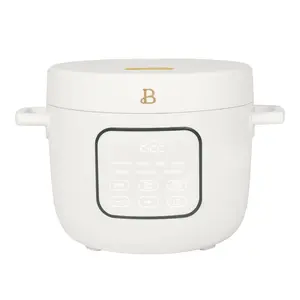 Beautiful 14-Cup Cooked, 6-Cups Uncooked Electric Rice and Grain Cooker, EverGood Ceramic Nonstick Coating, White Icing by Drew Barrymore