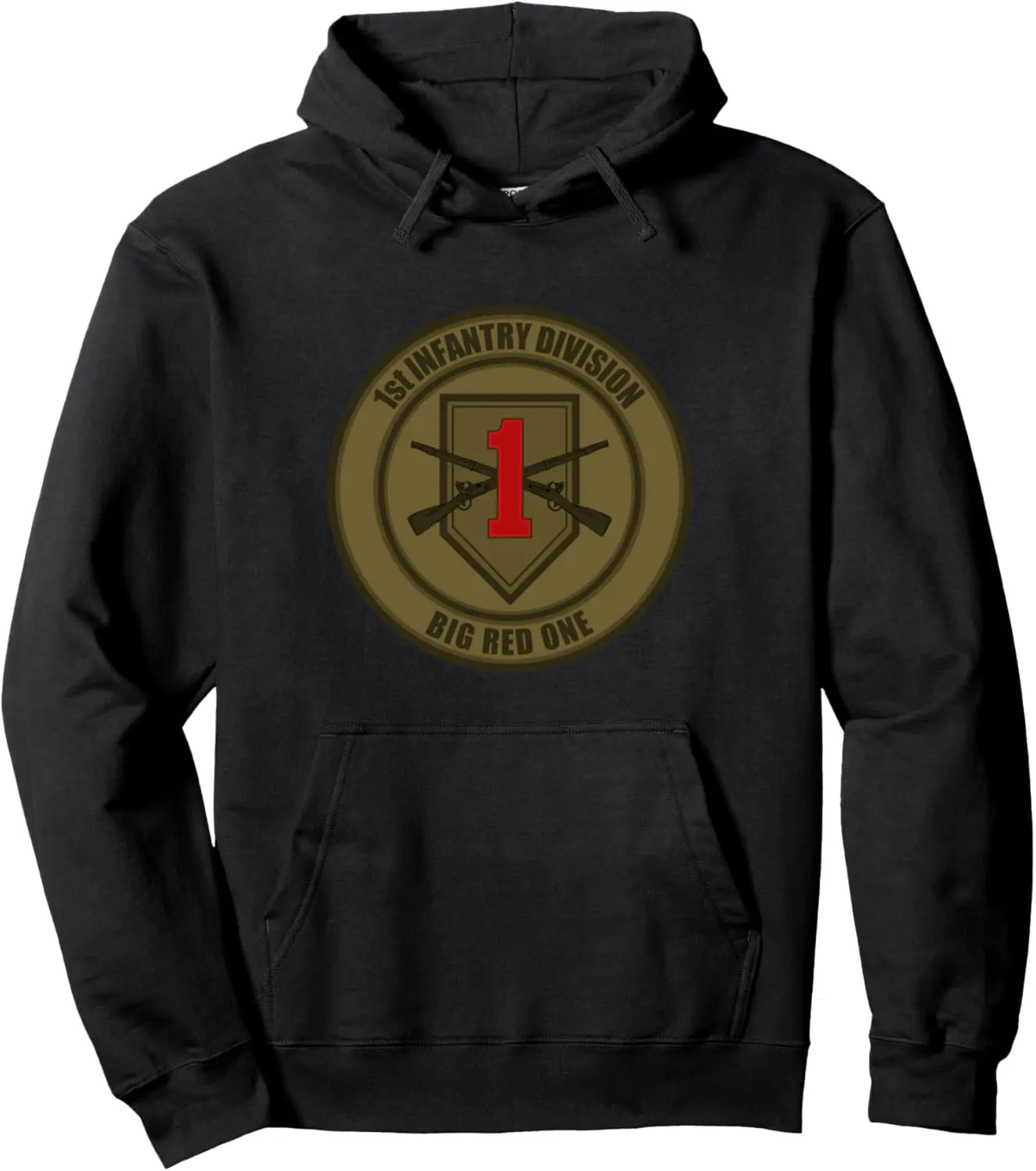 1st Infantry Division Patch (subdued) Pullover Hoodie