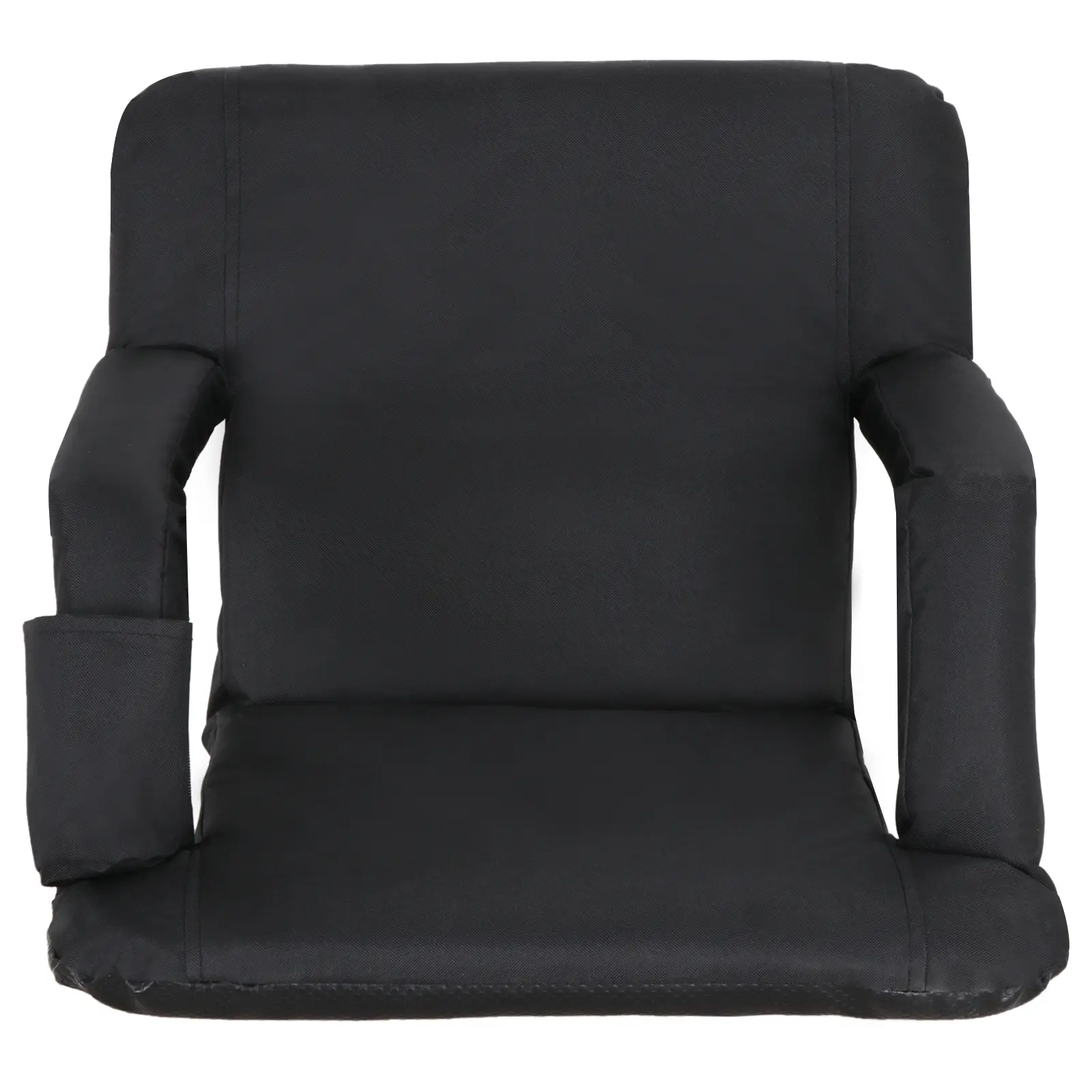 Zeny Portable Stadium Bleacher Chair with Back - 6 Reclining Positions, Cushioned, Lightweight Foldable, Portable Outdoor, Beach, Black, Camping Use, Lightweight Foldable Chair, Portable Outdoor Chair