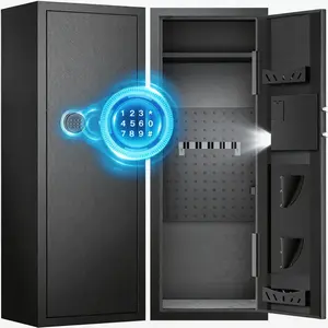 ACTIGER 12-16 Digital Home Gun Safe Cabinet: Quick Access Security Box for Rifles and Pistols with Alarm & Reaction Lock - Large Easy Setup Storage for Home Office Closet - Ideal Security Gift for Men/Family,DIY,Organizer