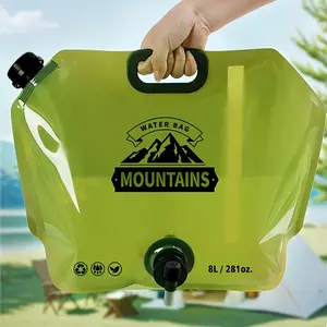 2.11 Gallon Collapsible Water Bucket with Faucet – Portable, Durable Outdoor Water Container for Camping, Hiking & Off-Road Vehicles