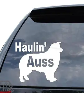 Haulin Auss Aussie Australian Shepherd Herding Dog #2 Sticker