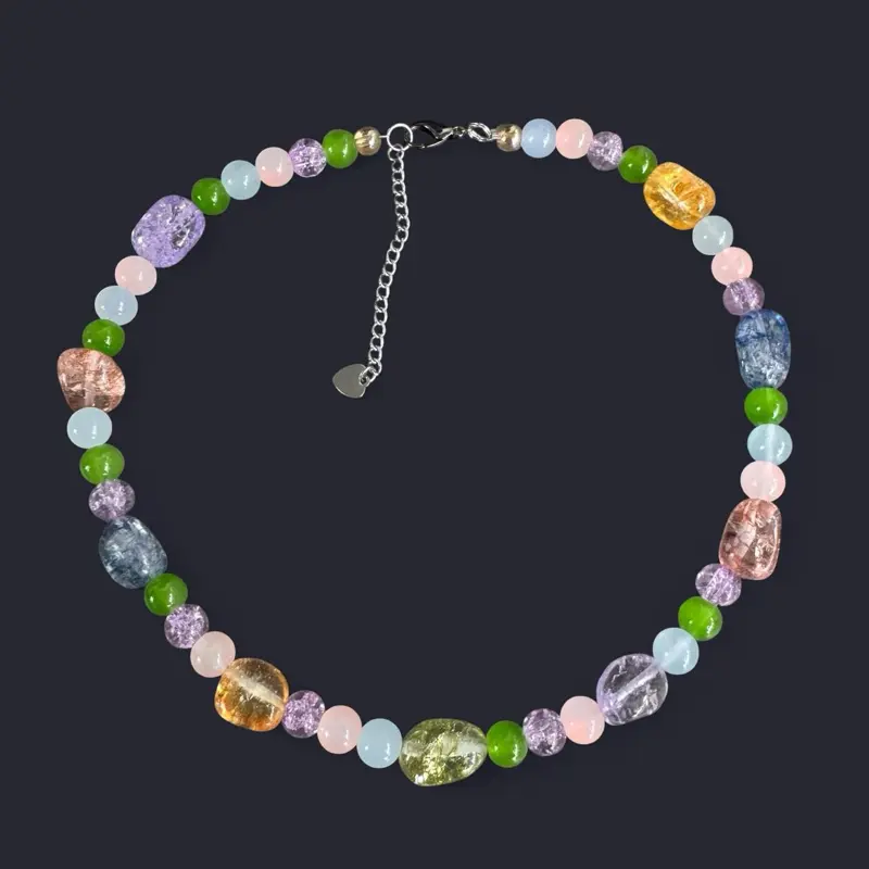 Fairycore Glass Bead Necklace
