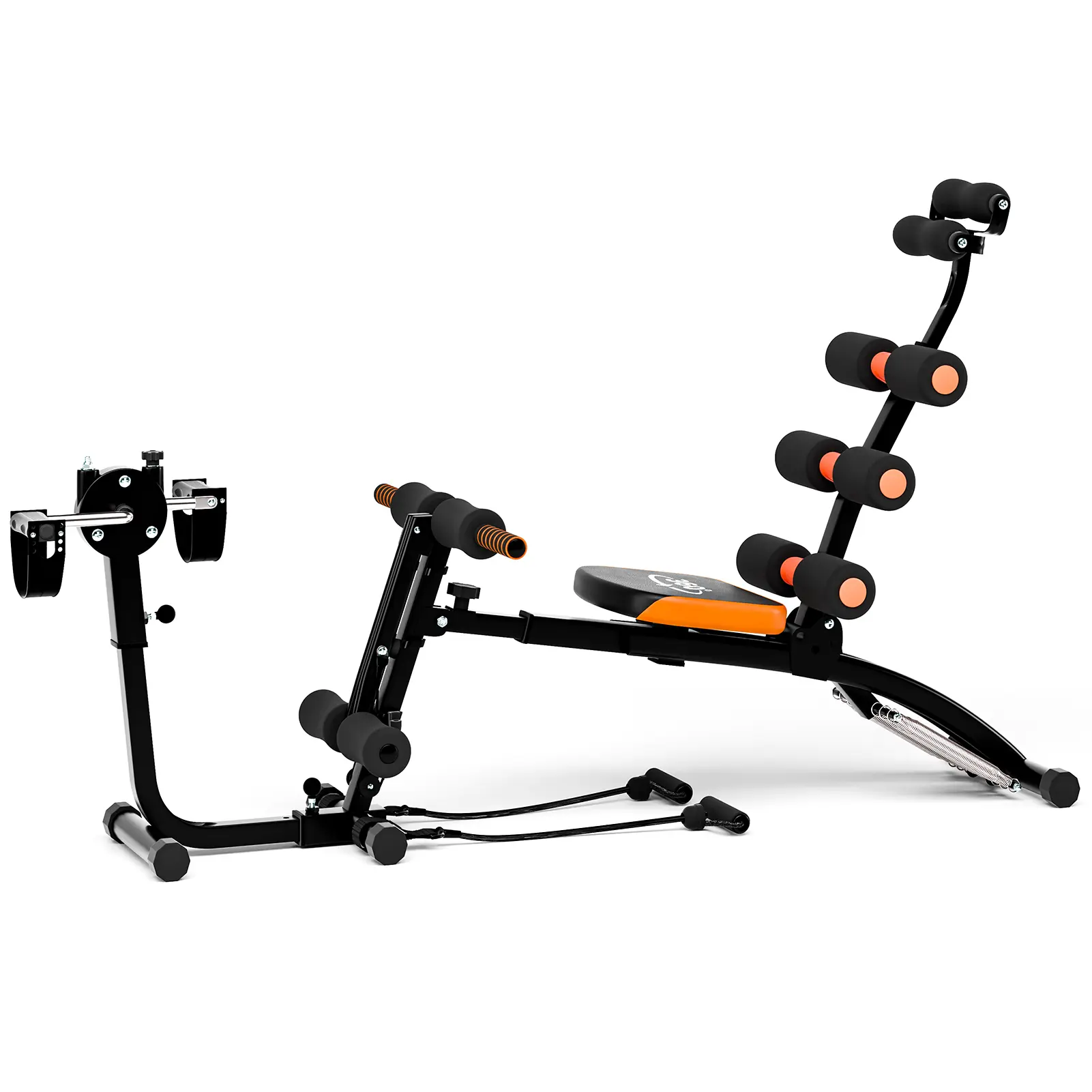 Explorinox Metal Ab Machine - Compact Adjustable Gear Home Gym Bench with Heavy-Duty Tube, Comfortable Padding, Space-Saver Multi-Functional Ab Crunch Tool for Burning Calories & Building Good Body Shape