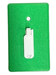 Light Lock Green Switch Safety Locker - Child Proof Switch Guards for Standard Toggle Switches - Baby Safety Light Switch Cover Protector - Prevents Accidental On/Off - 2 Pack