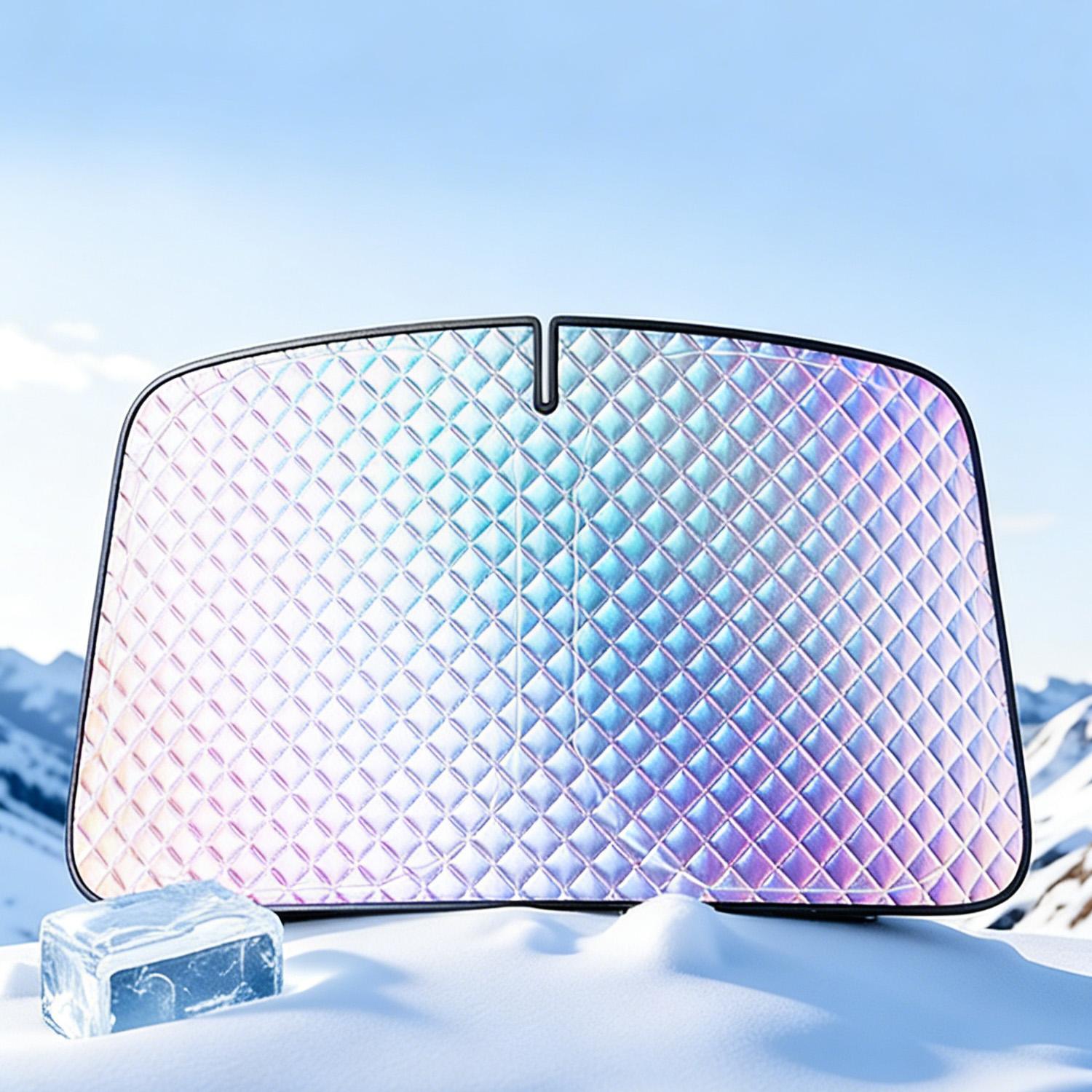 Foldable Car Sun Shade Umbrella for Windshield, UV & Heat Reflector, Keeps Sedan/SUV Cool