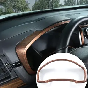 for CRV Dashboard Instrument Dial Frame Trim Cover Panel for Honda CR-V 2022 2021 2020 2019 2018 2017 Interior Peach Wood Grain Decoration Moulding Accessories-