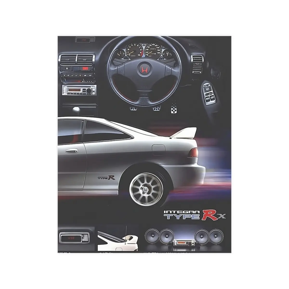 Vintage Integra TYPE R DC5 poster - Iconic JDM Wall Art