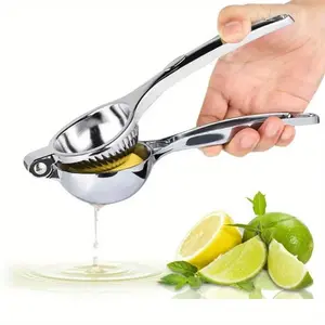 Stainless Steel Manual Lemon Juicer, Handheld Lemon Juicer with Handle, Fruit & Vegetable Juicer, Kitchenware, Utensils, Kitchen Fixture Accessories