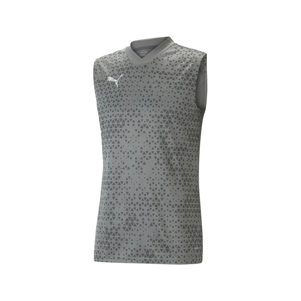 PUMA Mens Teamcup Sleeveless Jersey Casual - Grey
