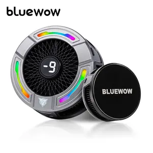 BlueWow Magnetic Phone Cooler - Mobile Accessories, Gaming Gear, Smart Temp Control, RGB Light, Adjustable Clip, 3-Speed Cooling, Low-Noise USB Fan, 5V 3A Cable, MagSafe Protection Films (iPhone 15/16 Pro Max, Samsung)
