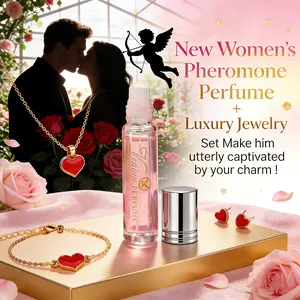 Women's Pheromone Perfume & Matching Jewelry. This set features a long-lasting, attractive floral, fruity, and woody fragrance to draw him close, plus a luxury accessory to seal the moment. For an unforgettable, intimate night. The perfect holiday gift