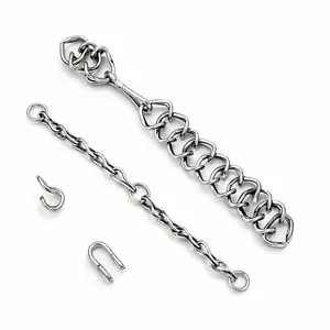 Charro Saddle Freno-Cadena De Barbada Mexican Horse Bit Curb Chain Set