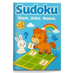 Sudoku for Kids – Think, Solve, Repeat Fun Logic Puzzle Book Set