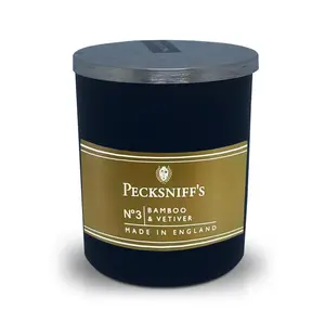 Pecksniffs Bamboo & Vetiver Scented Candle | 1 Wick, 100g/3.5oz