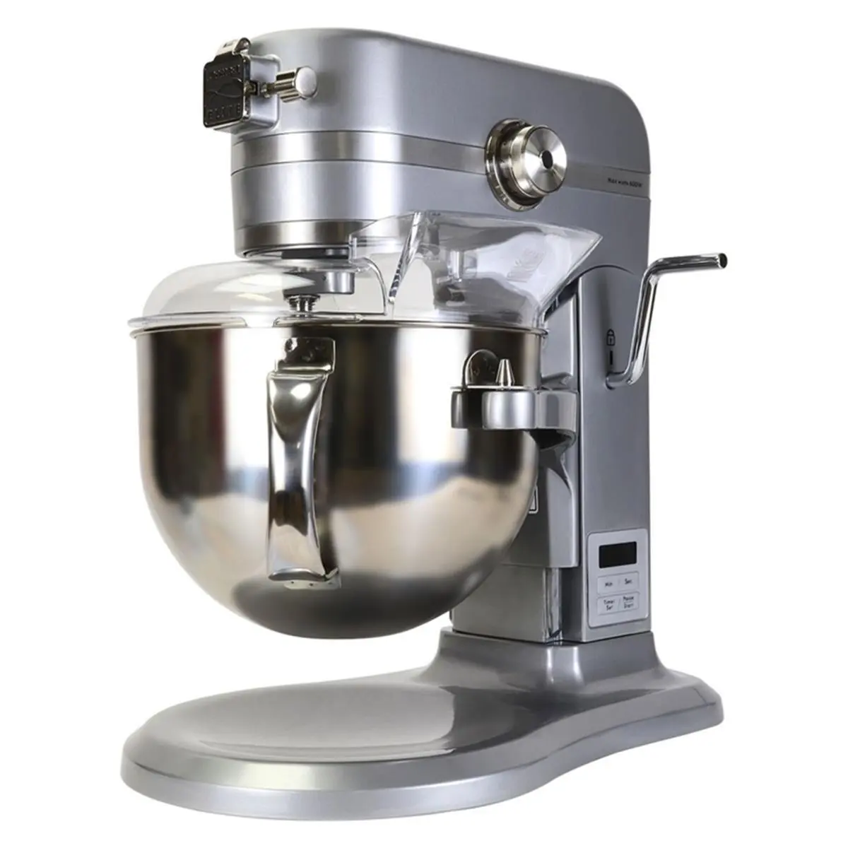 Kenmore Silver Bowl Lift Food Mixer - 6 Qt. Stainless Steel, 10-Speed Stand Mixer with Built-In Timer, Essential Kitchen Appliances (Model 6037640), Dough Mixer Machine