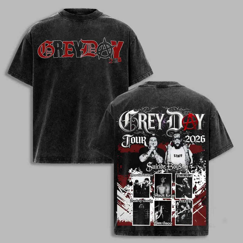 Premium GreyDay 2026 Tour Schedule Tour Dates Shirt, G59 Tour Merch, Unisex Rapper Clothing, Hip-Hop G59 Shirt Gift for Fan, Vintage Band Shirt, Gift for Music Fan
