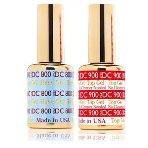 DND DC Top Gel coat #900 and Base coat #800 No Cleanse nail care nail art