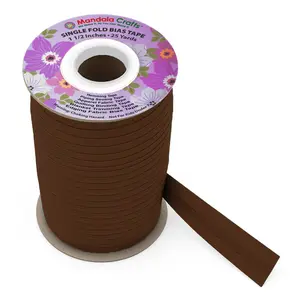 1 1/2 Inch Fabric Single Fold Bias Tape for Sewing Piping Hemming - 25 Yds Bias Tape Blanket Quilt Bias Binding Tape - Seam Binding Tape
