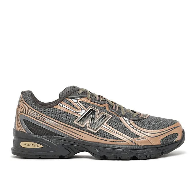 New Balance 740v2 Black Castlerock Gold Metallic U740BD2 Men's Fashion Sneaker New