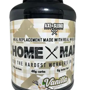 Axe & Sledge Homemade Whole-Food Based High Protein Meal Replacement Powder 6.5lb 25 Servings Vanilla New Healthcare Supplement Fitness Edible