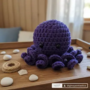 DIY Crochet Octopus Kit Beginner Friendly Amigurumi Kit with Live Tutorial Included for Crafty Friends and Outdoor Enthusiasts