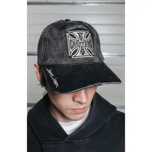 West Coast Choppers Men's Mechanic Distressed Snapback Hat